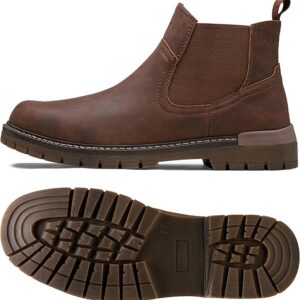 Jousen Chelsea Boots Casual Slip On Ankle Waterproof Mens Boots